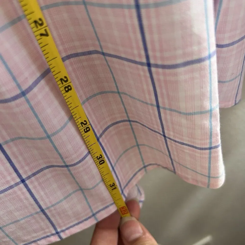 NEW‎ IZOD Men's Performance Comfort Long-Sleeve Shirt Fairy Tale Pink Medium XXL